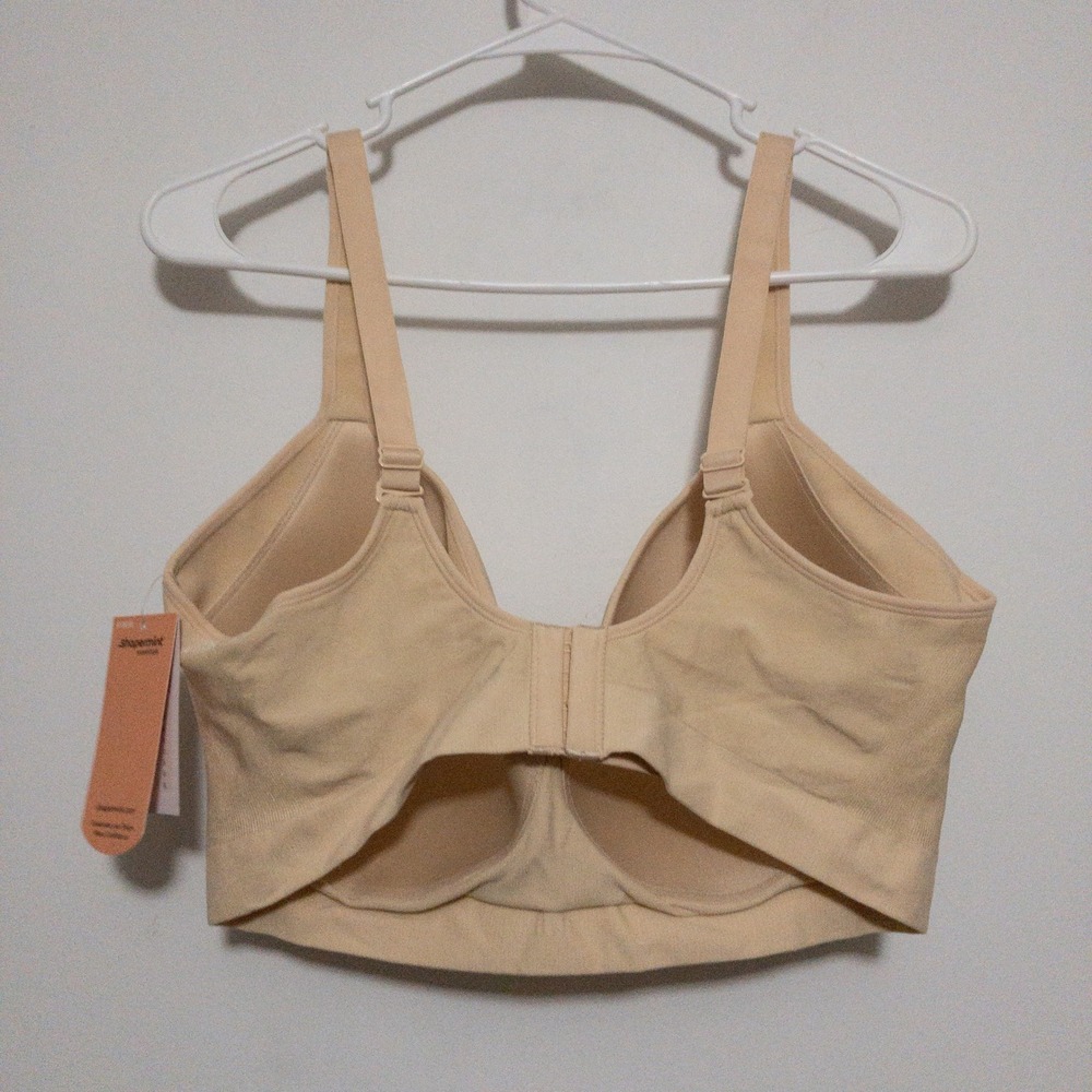 Shapermint Essentials Sweetheart Wireless Contour Bra Size 2Xl Beige New - Picture 2 of 9